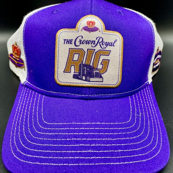 Other - Purple Crown Royal Rig 2024 'Kick Off with Crown' Mesh Trucker Snapback Hat